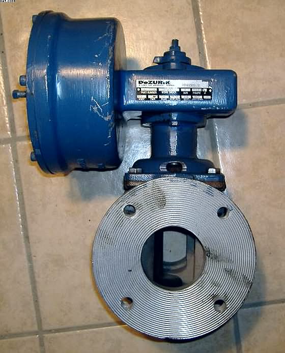 DeZURIK 3" Stainless Steel (316) Eccentric Plug Valve w/Actuator